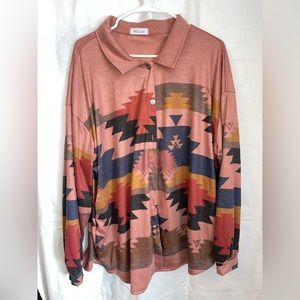 Aztec Shirt Jacket